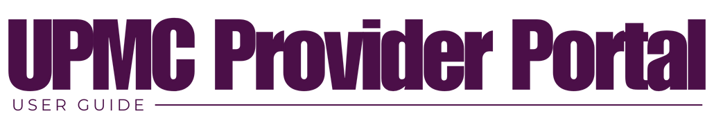 UPMC Provider Portal​